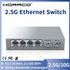 HORACO Switch HORACO da 2,5 Gb 2,5 GBASE-T 4 porte 2,5G RJ45 con switch di rete Plug and Play non gestito senza ventola a 2 porte 10G SFP+
