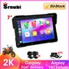 srnubi Navigazione GPS per moto Carplay da 7 pollici 2K Moto DVR Wireless Android Auto Display Schermo Registratore di unità portatile Monitor per moto