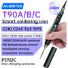 ALIENTEK T90 Saldatore intelligente PD 140W Temperatura regolabile DC 28V 80-450 ℃ Kit stazione di saldatura per saldatura C245 C210 T65 Strumenti