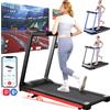 Superun Promozione di liquidazione Tappetino per tapis roulant domestico inclinato pieghevole da 3,5 HP con supporto per manubrio Monitor dati app schermo LCD da 350 libbre