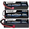 HRB 2S RC Lipo 7.4V 5200mah 6200mah 6500mah RC Auto Lipo Batteria Custodia rigida 100C Con Deans T Spina per RC Auto Camion Monster