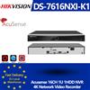 Hikvision DS-7616NXI-K1 4K 1U 16CH NO POE Acusense 1SATA NVR 8MP AI tramite telecamera/NVR MD2.0 Videoregistratore di rete per sorveglianza