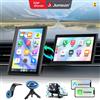 Junsun 7 "Girevole Schermo Verticale Portatile Universale Lettore Multimediale per Auto Carplay Android Auto Telecamera di Parcheggio BT AUX Stereo