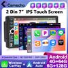 Camecho 2 Din Autoradio 6 + 128G 7 ''Schermo Wireless Carplay Android Auto GPS Stereo Bluetooth Wifi Lettore multimediale universale