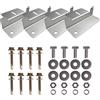 Renogy 4 set di staffe Z per montaggio su pannello solare Costruzione leggera in alluminio anticorrosione per camper, rimorchi, barche