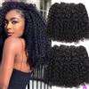 Lumiere Hair Offerta Speciale: Extension Capelli Umani Vergini Grezzi Birmani Pixie Bouncy Curly da 30 Pollici - 3/4 Pacchi di Capelli Ricci Profondi