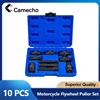 Camecho 10 pezzi Set estrattore volano moto Moto Dirt Bikes ATV Strumento di rimozione volano Strumenti di riparazione Estrattore di trazione