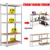 VickyHome Scaffale in metallo regolabile a 5 livelli per carichi pesanti Scaffale per garage senza bulloni con carico da 875 kg per officina 170 cm/180 cm/200 cm