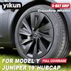 YIKUN 4 pezzi coprimozzi per Tesla Model Y Juniper 19 pollici 2025 prestazioni copriruota di ricambio coprimozzo per automobile accessori per cerchioni completi