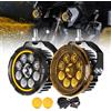 CO LIGHT Fari fendinebbia ausiliari CO LIGHT per moto, ultimi modelli 2026, con abbaglianti e anabbaglianti, luci diurne ambra DRL per BMW R 1200 GS LC Adventure 2014