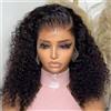 HJ WEAVE BEAUTY Parrucca anteriore in pizzo riccio brasiliano 13X4 parrucca frontale corta Bob onda profonda 13X6 HD parrucca frontale in pizzo Glueless per capelli umani per le donne