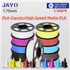 JAYO Filamento 3D opaco PLA ad alta velocità Filamento stampante 3D PLA da 1,75 mm 9 rotoli/set Materiali di stampa 3D con effetto opaco ordinato ferito