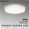 MING&BEN Plafoniera LED rotonda 45W 220V 110V Illuminazione a soffitto a risparmio energetico per soggiorno Camera da letto Cucina interna Decorazioni per la casa moderne