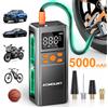 NONE Gonfiatore digitale per pneumatici 150PSI - Compressore d'aria senza fili per pneumatici per auto/bici/moto/camper, pompa portatile con indicatore intelligente e LCD