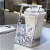 TUNEDEE Custodia Morbida Trasparente Antiurto con Fiori Viola per iPhone 17, iPhone 14, 16, 13, 11, 12, 15 Pro Max, 7, 8 Plus, 16e, XR, SE, Air