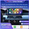 Road Top Touch screen ultra sottile da 12,3 pollici per BMW Serie 3 E90/E91/E92/E93 Serie 5 E60 E61 E63 CCC/CIC Display CarPlay wireless Radio