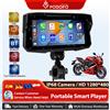 NONE Podofo Lettore Carplay per moto da 6,86 pollici per moto Supporta Android Auto Airplay Lettore per moto con schermo intelligente impermeabile