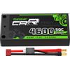 OVONIC Batteria Lipo OVONIC 2S 7.4V 50C 4600mAh Shorty con custodia rigida e connettore Bullet Deans Ultra da 4 mm per auto, camion e barche in scala 1:10