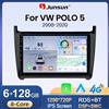 Junsun Autoradio Junsun per VW POLO 5 berlina 2008-2020 con CarPlay, Android Auto, FM, RDS, DSP, BT, GPS, Navigazione, SWC, Schermo Touch HD IPS, Plug & Play, Lettore Multimediale, Chiamate Handsfree, Unità