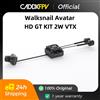 Caddxfpv Walksnail Avatar GT KIT Avatar HD Pro Fotocamera 1080P 160 ° Telecamera FOV Gyro da 1/1,8 pollici, kit VTX con trasmissione FPV da 5,8G 2W