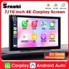 Srnubi 7/10 pollici Carplay Car Smart Screen Wireless Carplay Android Auto Lettore multimediale AUX Autoradio per Apple Android Stereo