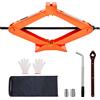 SucceBuy Scissor Jack 2.5 Ton/5512 libbre Scissor Car Jack 3.7 "-17.1" Gamma di sollevamento Scissor Lift Jack Portatile Pneumatico per auto