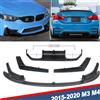 MagicKit Paraurti anteriore Lip Splitter per BMW M3 F80 M4 F82 F83 Diffusore posteriore Spoiler 2015 2016 2017 2018 2019 2020 In Fibra di Carbonio Look
