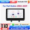 OSSURET 2Din Android 13 Autoradio Per Fiat Doblo 2002-2009 Auto Lettore Multimediale GPS Wireless Carplay Android Auto 4G DSP SWC 360Camera