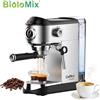 Biolomix Macchina da caffè semiautomatica BioloMix da 20 bar con bacchetta montalatte per caffè espresso cappuccino latte moka e bevande speciali al caffè