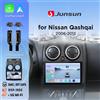 Junsun 360 ° Autoradio con Telecamera Panoramica 8-core per Nissan Qashqai J10 2006-2013, CarPlay Wireless, Schermo Android Auto, Stereo GPS Navi