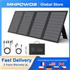 MHPOWOS Caricabatteria solare per Powerbank, pannello solare portatile pieghevole da 45 W / 60 W con USB C, uscita CC per telefono da campeggio