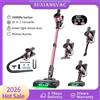 SUXIANGVAC Aspirapolvere Senza Fili, 55Kpa/500W/45min 10 in 1 Potente Aspirapolvere a Bastone per Casa, Peli di Animali, Pavimenti Duri, Tappeti