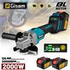 Gisam Gami 125mm M14 Smerigliatrice angolare senza spazzole 7 Marce Rettificatrice a batteria Taglio Strumenti per la lavorazione del legno Perni batteria Makita 18V