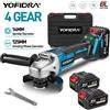 Yofidra Smerigliatrice Angolare Brushless YOFIDRA 125mm M14, Macchina da Taglio Elettrica Senza Fili, Utensile Elettrico Compatibile con Batteria Makita 21V