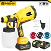 MELLWIN 1000ML Cordless Pistola A Spruzzo Elettrica Portatile HVLP Spruzzatore di Vernice Auto Mobili Spruzzatore Per Makita 18V Batteria Spille