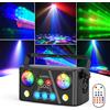 U'King 40W RGB LED Bee Eye Fascio di luce 5IN1 Effetto palla da discoteca Modello di tintura Luce stroboscopica DJ per luce da palcoscenico per feste in discoteca