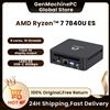 GenMachine WIFI6 Mini Pc Computer da gioco fai da te GenMachine Ryzen AMD Ryzen 7 7840U ES, 8 Core 16 Thread, 3.3-5.1GHz,TDP: 28W LPDDR5 24G 6400Mhz
