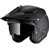 MTHELMETS Casco MT Helmets District SV Solid A1 Jet Nero Opaco