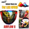 TLXT Visiere Argento per Casco Aperto LS2 AIRFLOW II, Lenti per Casco LS2 OF616, Lenti Colorate per Casco Moto Open Face