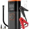 Ugello per pneumatici portatile con display digitale, compressore d'aria ricaricabile tramite USB per pneumatici per auto, bici, moto, palline, giocattoli gonfiabili