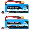 HRB POWER YOWOO Grafene 2200mah 2S 3S 4S 6S Batteria Lipo 7.4V 11.1V 14.8V 22.2V XT60 130C RC Aereo Auto