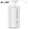 rouny Umidificatore ROUNY, umidificatore ad ultrasuoni da 4 litri con bassa protezione dell'acqua, 360 ° Nebbia, silenzioso, senza BPA e di grande capacità, bianco