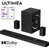 ULTIMEA Skywave F40 Boom Soundbar 5.1.2ch con Dolby Atmos, Sistema Audio Surround per TV con Subwoofer e 2 Altoparlanti Surround