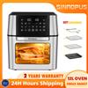 sinaopus Fornello senza olio per macchina da cucina con friggitrice ad aria da 13 litri con controllo touch a LED, finestra visibile, macchina per friggitrici intelligenti, dimensioni del forno familiare