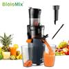 BioloMix Spremiagrumi a freddo Estrattore a masticazione lenta da 200 W con scivolo di alimentazione largo 78 mm per frutta e verdura intere