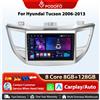 Podofo Wireless Carplay Autoradio Per Hyundai IX35 Tucson 3 2015-2018 4G WIFI Android Auto Lettore Multimediale Per Auto GPS RDS Radio