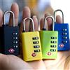 NONE Lucchetto portatile TSA a combinazione a 4 cifre Strumento di sicurezza antifurto Lucchetto per armadietto con password doganale per viaggi