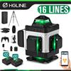 HGLINE Livella laser professionale HGLINE a 16 linee con telecomando APP autolivellante 360 ° Livella laser orizzontale e verticale