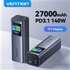 Vention Power Bank Portatile 27000mAh PD3.1 140W, Batteria Esterna per Laptop, Notebook, Macbook, iPhone 17 16, Ricarica Rapida