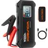 WOLFBOX JS24 Avviatore di Emergenza 4000A 24000mAh 88.8Wh per Batterie Auto 12V, Motori a Benzina 10L e Diesel 10L con Luce LED